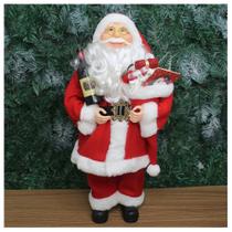 Boneco Natal Papai Noel Com Presente Sommelier 45cm Boneco Natal Papai Noel Com Presente Sommelier 45cm