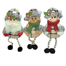 Boneco Natalino De Pendurar Kit 6 Unidades