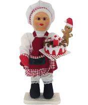 Boneco Natalino Mamãe Noel Confeiteira Cozinha Chefe De 50cm Boneco Natalino Mamãe Noel Confeiteira Cozinha Chefe De 50cm