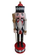 Boneco Natalino Quebra Nozes Madeira 30cm