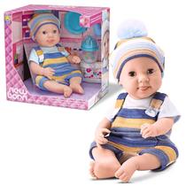 Boneco New Born Bebê Reborn Menino Brincar De Papinha Diver