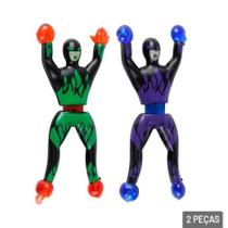 Boneco Ninja Gruda e Desce Na Parede 2 Peças
