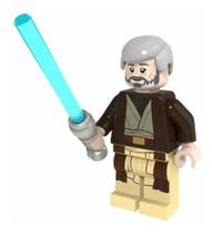 Boneco Obi Wan Kenobi Sabre Luz Blocos De Montar Star Wars
