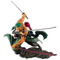 Boneco One Piece Action Figure Roronoa Zoro 3 Espadas