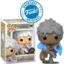 Boneco One Piece Luffy Gear Five Nika Pop Funko Glow Chase Limited Edition 1607 - 889698793216