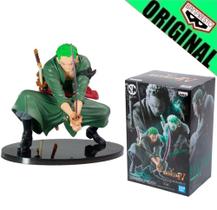 Boneco One Piece Roronoa Zoro Scultures Big World Figure Colosseum Bandai Banpresto