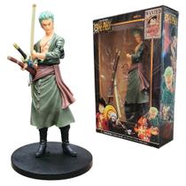 Boneco One Piece Roronoa Zoro Verde Action Figure 18cm