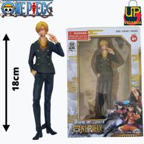 Boneco One Piece - Sanji Preto - Action Figure 18cm