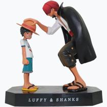 Boneco One Piece Shanks e Luffy 18cm Action Figure