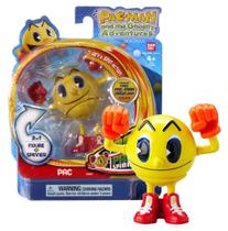 Boneco Pac Man Pac Spinners Giratório Amarelo Bandai 353 Sunny