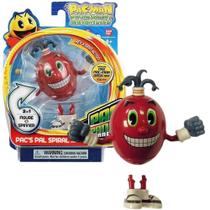 Boneco Pac Man Panic Spinners Pac's Pal Spiral Giratório Boneco Pac Man Panic Spinners Pac's Pal Spiral Giratório