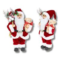 Boneco Papai Noel 30 cm Tradicional Enfeite Natalino Premium Decoração Natal - Magizi