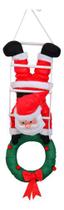 Boneco Papai Noel 60cm Escada Guirlanda Natal Decoração Vermelho Boneco Papai Noel 60cm Escada Guirlanda Natal Decoração Vermelho