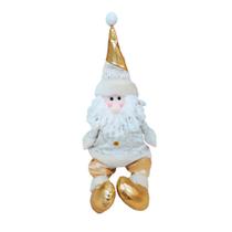 Boneco Papai Noel Chapéu Dourado Natal Casambiente Natal145