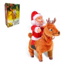 Boneco Papai Noel Com Rena Musical Com Movimentos Art Christmas Boneco Papai Noel Com Rena Musical Com Movimentos Art Christmas