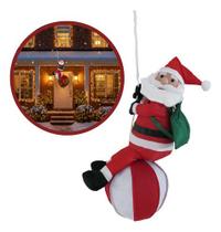 Boneco Papai Noel Decoração Casa Pendurado 60cm Balão Vermelho Boneco Papai Noel Decoração Casa Pendurado 60cm Balão Vermelho