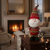 Boneco Papai Noel Decoração Natal 43cm Luxo Wincy