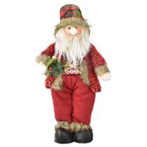 Boneco Papai Noel em Pé com Saco 53cm Decoração Natal