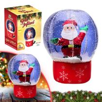 Boneco Papai Noel Inflável Enfeite 60cm Elétrico Bivolt Natal