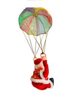 Boneco Papai Noel Musical c/ paraquedas Natal Decoração - Blook