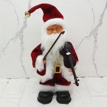 Boneco Papai Noel Musical Com Movimentos Enfeite Natal 28cm Boneco Papai Noel Musical Com Movimentos Enfeite Natal 28cm
