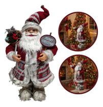Boneco Papai Noel Natal 60cm Merry Christmas Decoração Vermelho Boneco Papai Noel Natal 60cm Merry Christmas Decoração Vermelho