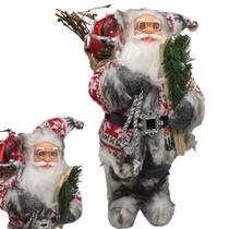 Boneco Papai Noel Natalino 30cm Comemoraçao Natal Fim do Ano Enfeite Festa Decoraçao - AB MIDIA