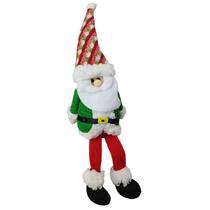 Boneco Papai Noel Sentado Natal Natalino Festa Decoraçao Fim de Ano Mesa Estante Arvore de Natal Janela Enfeite Casa Trabalho Confraternizaçao Evento