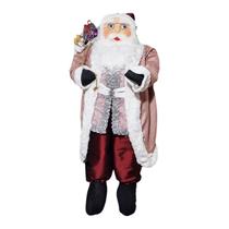 Boneco Papai Noel Vermelho e Rose - 100cm