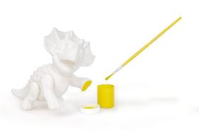 Boneco Para Colorir Dinos Cub Brutus 12 Cm Puff Toys - 064 Boneco Para Colorir Dinos Cub Brutus 12 Cm Puff Toys - 064