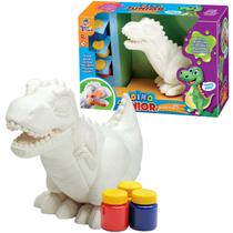 Boneco Para Pintar Dino Painter Junior Pintura Com 3 Tintas 9587 - Mister Brinque Boneco Para Pintar Dino Painter Junior Pintura Com 3 Tintas 9587 - Mister Brinque