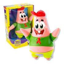 Boneco patrick estrela de vinil coleção bob esponja lider