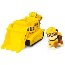 Boneco Patrulha Canina Rubble Sólido com Escavadora Boneco Patrulha Canina Rubble Sólido com Escavadora