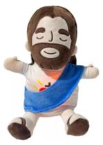 Boneco Pelúcia Jesus Que Respira Acalma Alivia Ansiedade 38cm