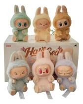 Boneco Pelúcia Labubu Premium C/ Luz E Som Chaveiro Pop Mart