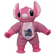 Boneco Pelúcia Lilo Stitch cabeça emborrachada com 38 cm