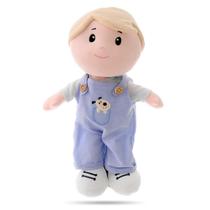 Boneco Pelúcia Plush Infantil Menino Pano Gael Antialérgico e Lavável Naninha Presente