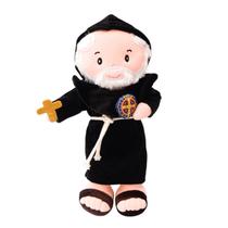 Boneco Pelúcia Religioso São Bento Zip Toys