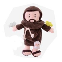 Boneco Pelúcia Religioso São Francisco de Assis Zip Toys