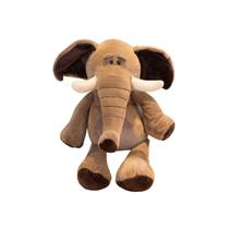 Boneco Pelúcia Safari 25Cm Elefante Tigre Macaco Elefante