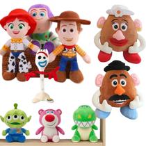 Boneco Pelúcia Toy Story Woody Rex Buzz Lotso Jessy Alien 25cm Diversos