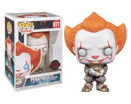 Boneco Pennywise With Glow Bug 877 Pop Funko It Chapter 2