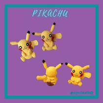 Boneco Pikachu Amigurumi, confeccionado