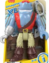 Boneco Pirata Tubarão Boneco Xl Imaginext Mattel