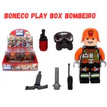 Boneco Play Box Bombeiro DIY