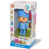 Boneco pocoyo em vinil 14cm turma do pocoyo cardoso