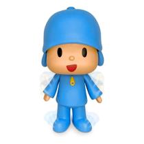 Boneco Pocoyo Vinil Azul 28cm Grande Cardoso Toys