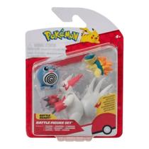 Boneco Pokemon 3 Figura Pokémon Poliwag, Zangoose, Cyndaquil Boneco Pokemon 3 Figura Pokémon Poliwag, Zangoose, Cyndaquil