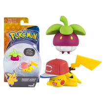 Boneco Pokemon - Figura De Ação - Bounsweet Vs Pikachu - Tomy