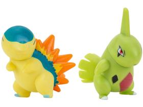 Boneco Pokémon Larvitar e Cyndaquil 2 Unidades - Sunny Brinquedos